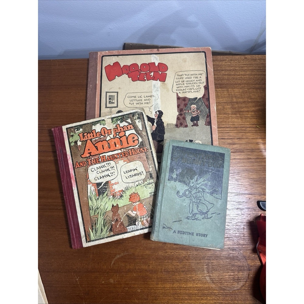 1920s Book Lot Little Orphan Annie, Harold Teen & Adventures Of Bunny